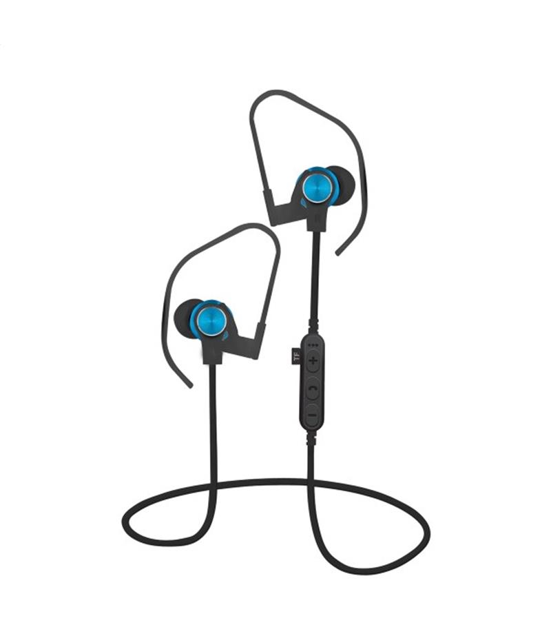 Platinet In-Ear Earphones Bluetooth V4 2 microSD MIC - model 1062 met oorhaak - Blauw
