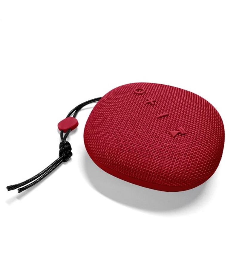 Platinet Outdoor wireless Speaker IPX5 waterproof 6W cardreader Bluetooth v5 EDR 1500mAh accu 243g ROOD