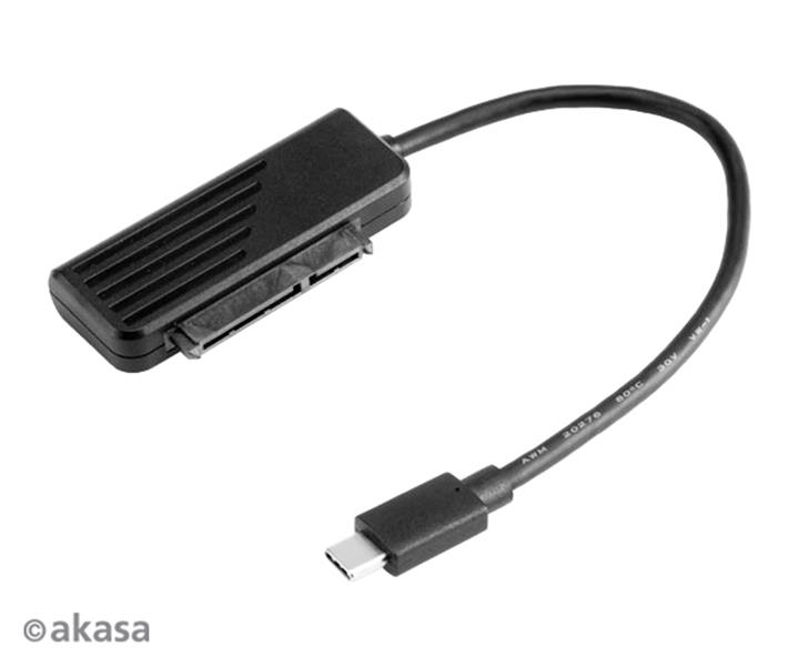 Akasa USB C 3 1 Gen1 Adapter Cable for 2 5 SATA SSD HDD 0 2m *USBCM *SATAM