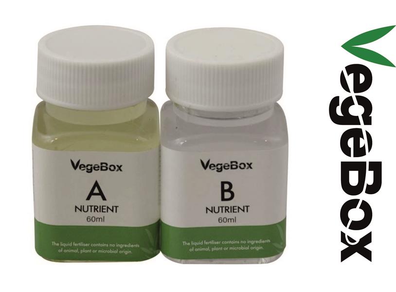 VegeBOX Nutrient Solution Small Set with 60ml A 60ml B