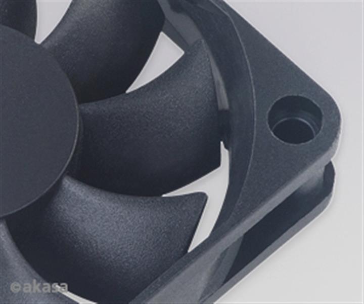 Akasa 60*15mm black case fan 3 pins sleeve bearing