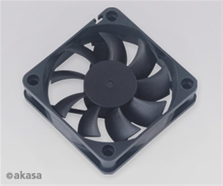 Akasa 60*15mm black case fan 3 pins sleeve bearing