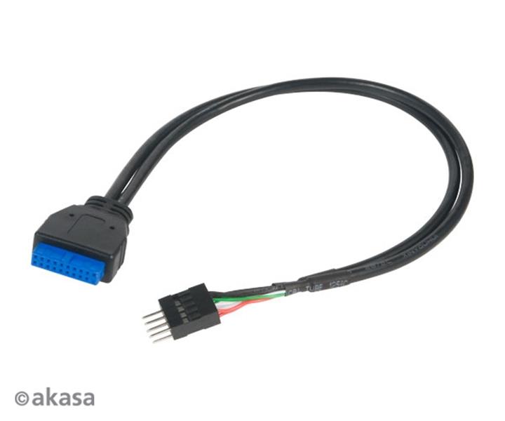 Akasa USB3 0 to USB2 0 adapter cable 30cm *MBM *MBF