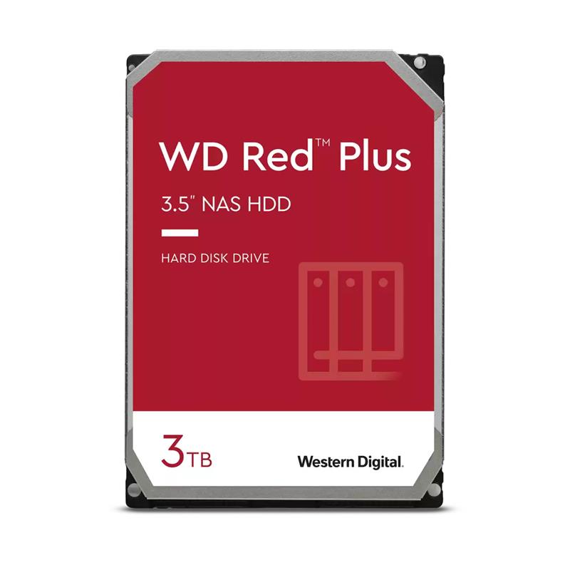 Western Digital RED PLUS HDD 3TB SATA3 5400 RPM 256 MB 147 MB s