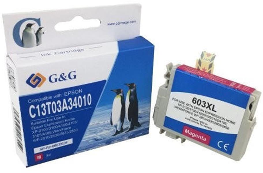 Compatible inkt voor Epson T603XL Magenta C13T03A34010 