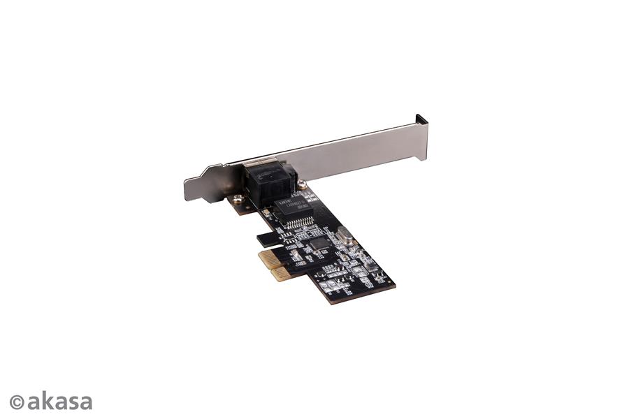 Akasa 2 5 Gigabit PCIe Network Card Realtek Chipset