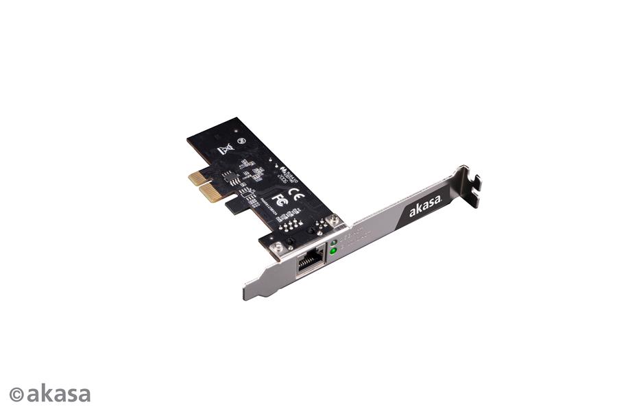 Akasa 2 5 Gigabit PCIe Network Card Realtek Chipset