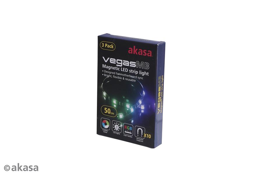 Akasa Vegas MB RGB LED strip light V2 OEM pack no 4 pin adapter