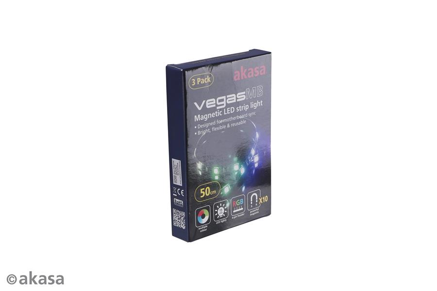 Akasa Vegas MB RGB LED strip light V2 OEM pack no 4 pin adapter