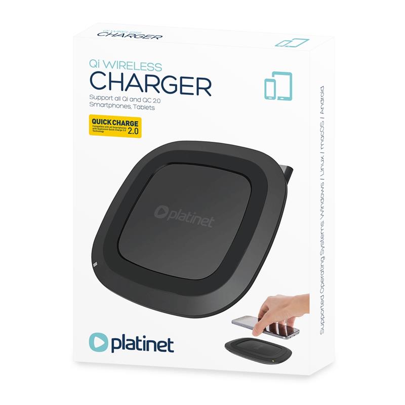 Platinet WIRELESS CHARGER QUICK CHARGE 2 0 44805