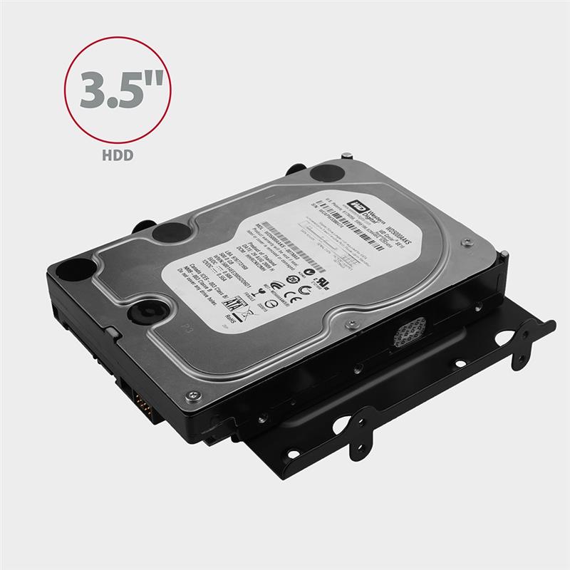 AXAGON Reduction for 4x 2 5 HDD 2x 2 5 HDD SSD 1x 3 5 HDD into 5 25 position black