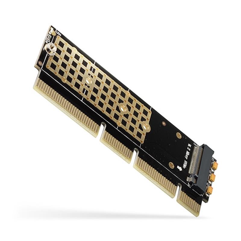 AXAGON PCI-E 3 0 16x - M 2 SSD NVMe up to 80mm SSD low profile 1U