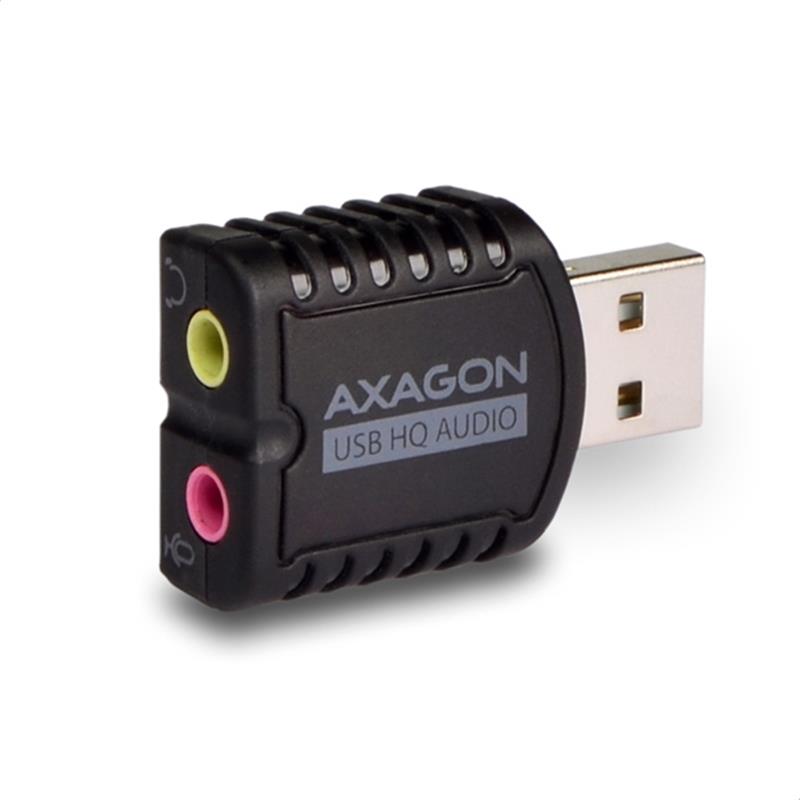 AXAGON USB2 0 - Stereo HQ Audio Mini Adapter 24bit 96kHz *USBAM *3 5MMF