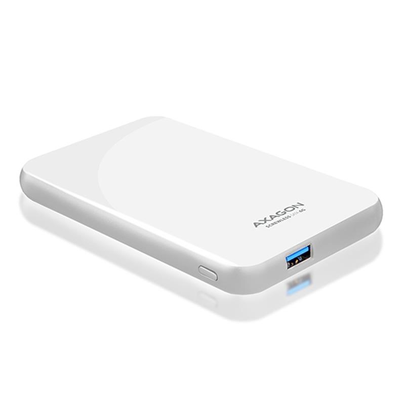 AXAGON USB3 0 - SATA 6G 2 5 External SCREWLESS Box White