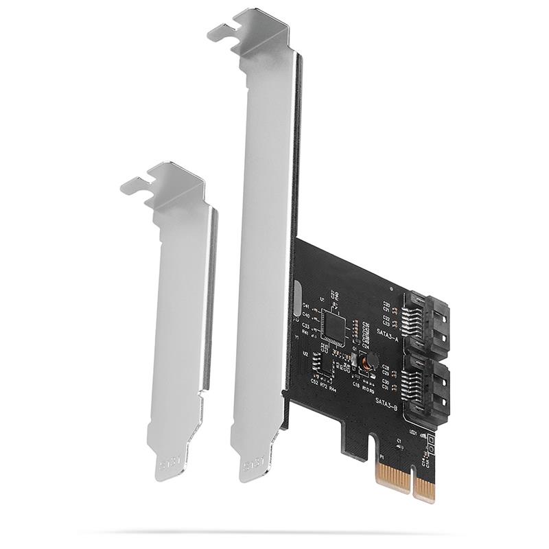 AXAGON PCIe Controller 2x internal SATA 6G port ASM1061 LP