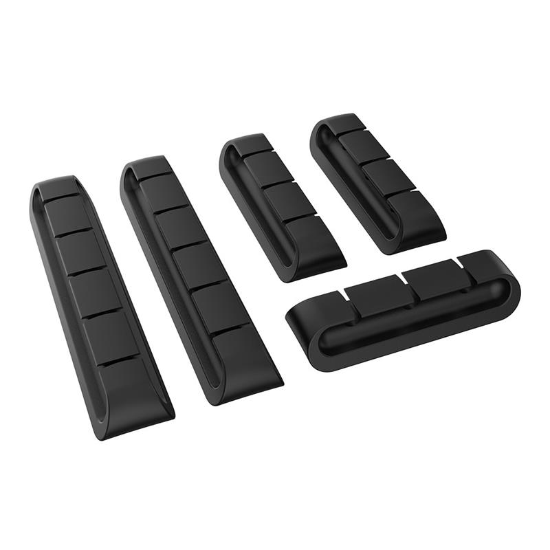 Akasa Cable Cord Holder 3x3-port 2x5-port black colour