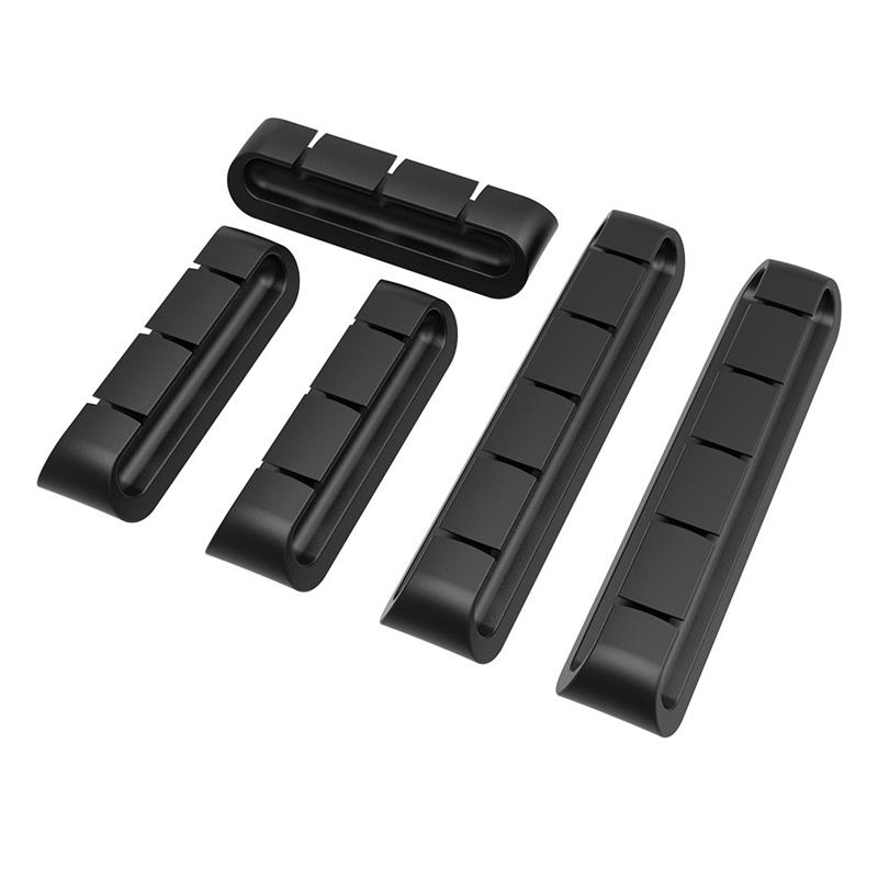 Akasa Cable Cord Holder 3x3-port 2x5-port black colour