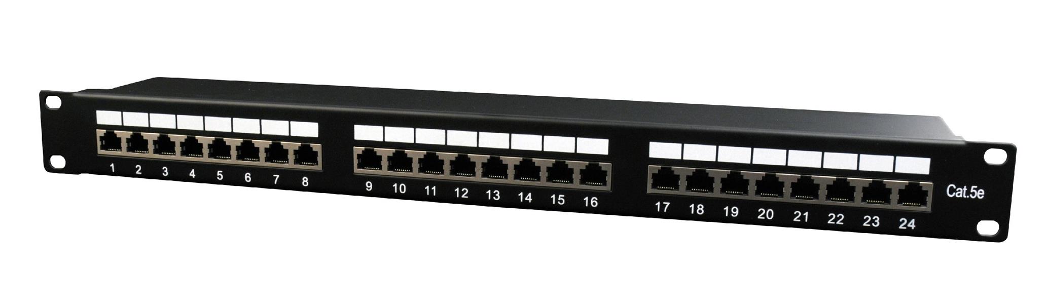 Cat5e 24-poorts patchpanel