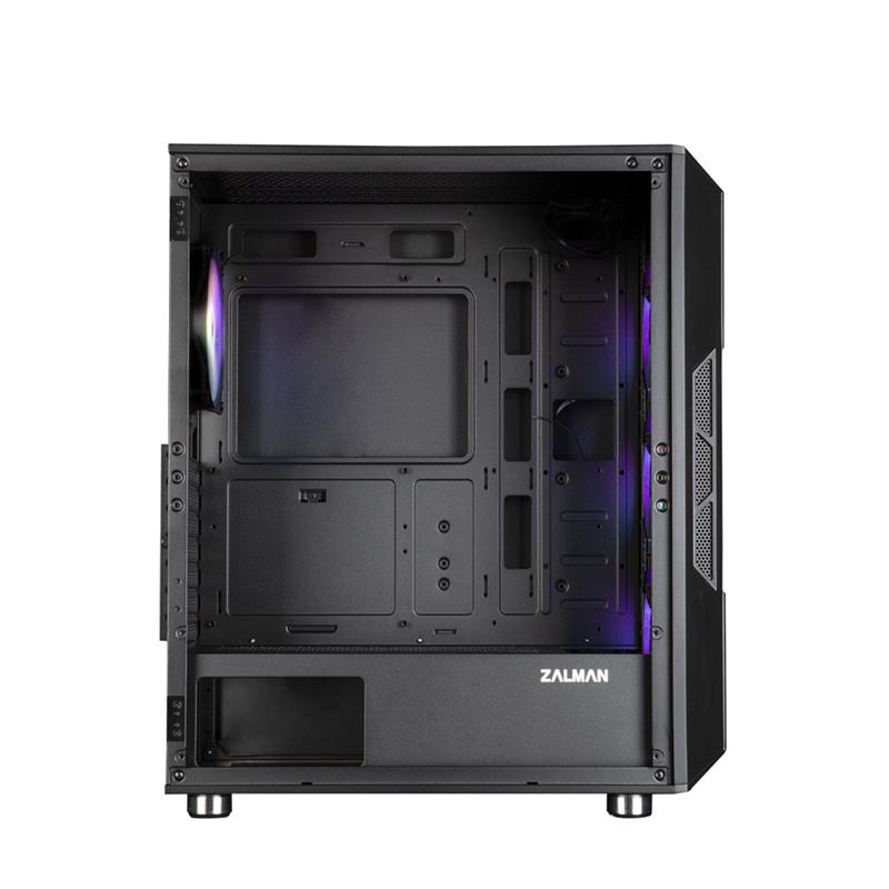 Zalman I3 Neo ATX Mid Tower PC Case Mesh front for efficient cooling Pre-installed fan 3 Midi Tower Zwart