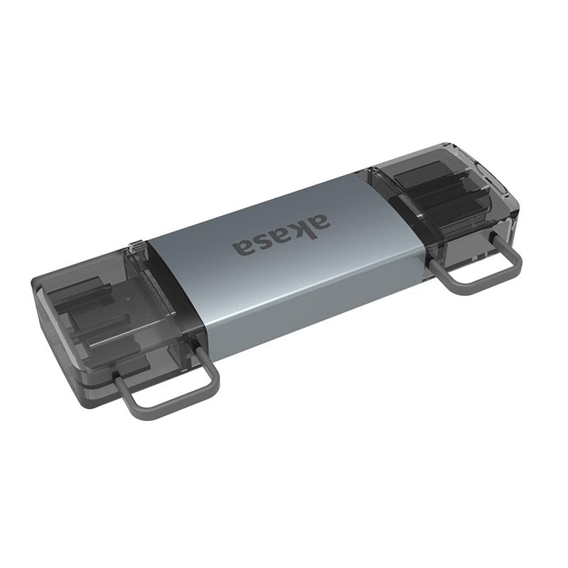 Akasa 2-In-1 USB 3 2 OTG Dual Card Reader