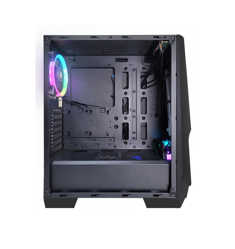 Xilence Xilent Blast Black ATX tempered glass window case 2 x 120 mm ARGB PWM fan included