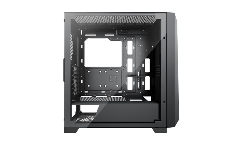 Xilence Xilent X Black ATX tempered glass window mesh front case 3 x 120 mm ARGB front fan and 1 x 120 mm PWM rear fan included