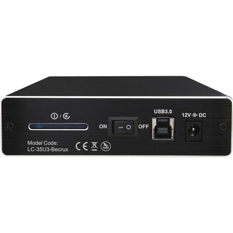 Ext Enclosure 8 89cm 3 5 LC-Power LC-35U3-Becrux USB 3 0 for SATA HDD