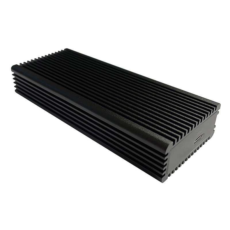 LC-Power LC-M2-C-MULTI-RGB M 2 SSD enclosure NVMe SATA USB 3 2 Gen 2x1 RGB LED black