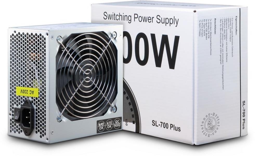 Inter-Tech SL-700 Plus power supply unit 700 W 20+4 pin ATX ATX Zilver