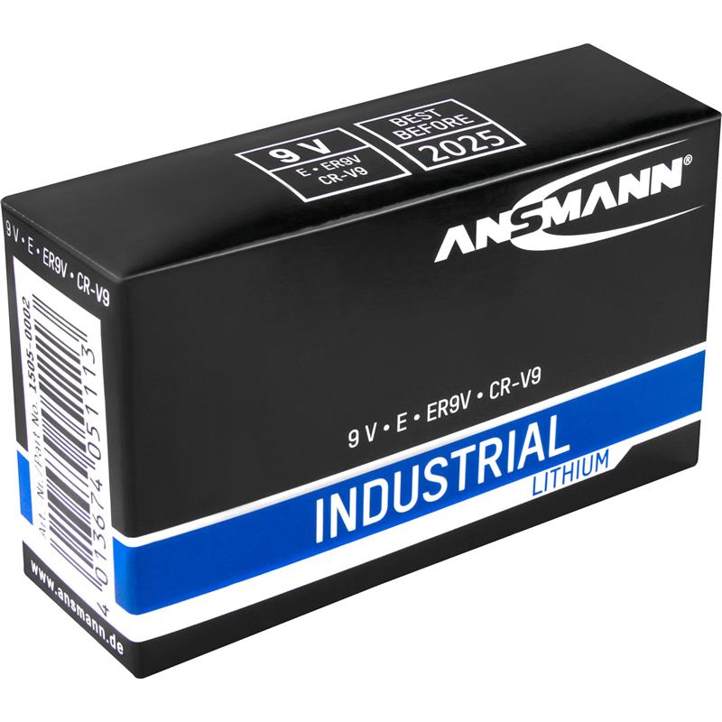 ANSMANN lithium industry battery 9V E-Block 5 pack 1505-0002 