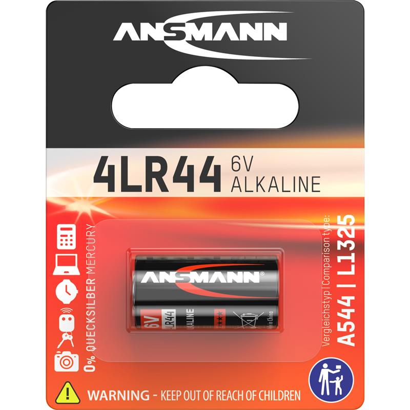Ansmann alkaline battery 6V 4LR44 pack of 1 1510-0009 