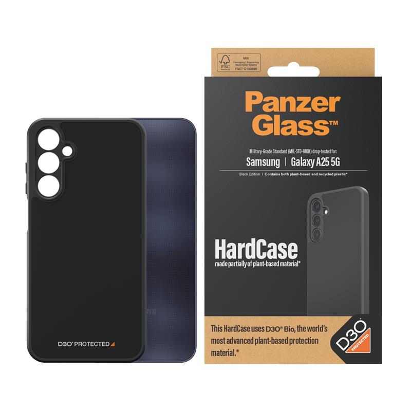 PanzerGlass HardCase with D3O Samsung New A24 5G Black mobiele telefoon behuizingen Hoes Transparant