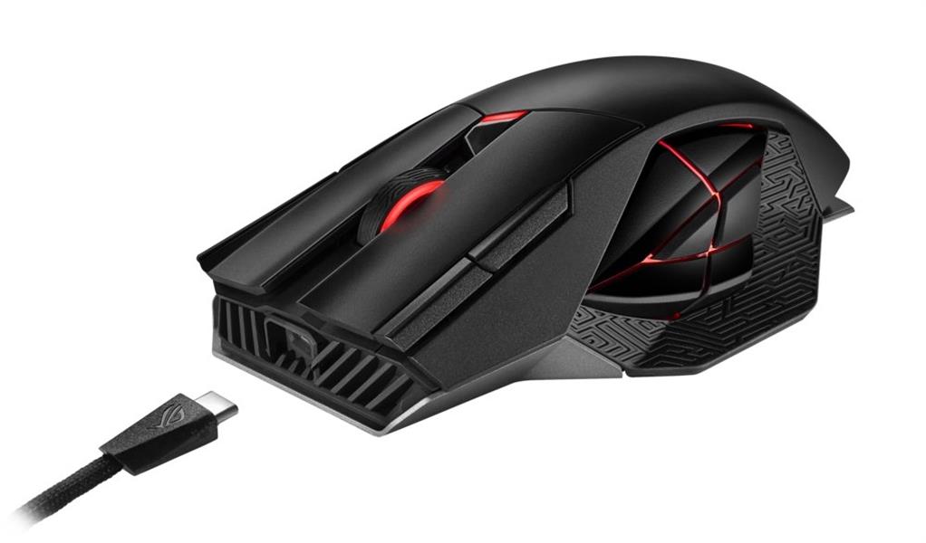 ASUS ROG Spatha X muis Rechtshandig RF Wireless + USB Type-A Optisch 19000 DPI