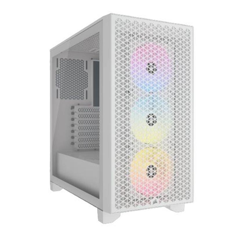 3000D RGB Tempered Glass Mid-Tower White