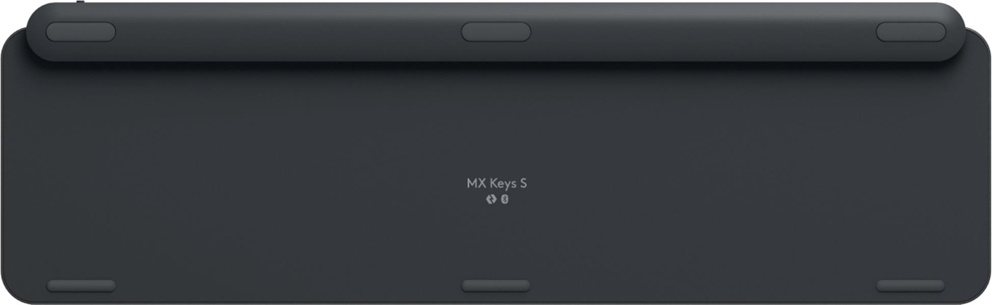 Logitech MX Keys S toetsenbord RF-draadloos + Bluetooth QWERTZ Duits Grafiet