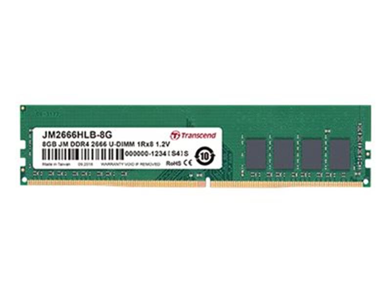 TRANSCEND 8GB JM DDR4 2666 U-DIMM 1Rx8