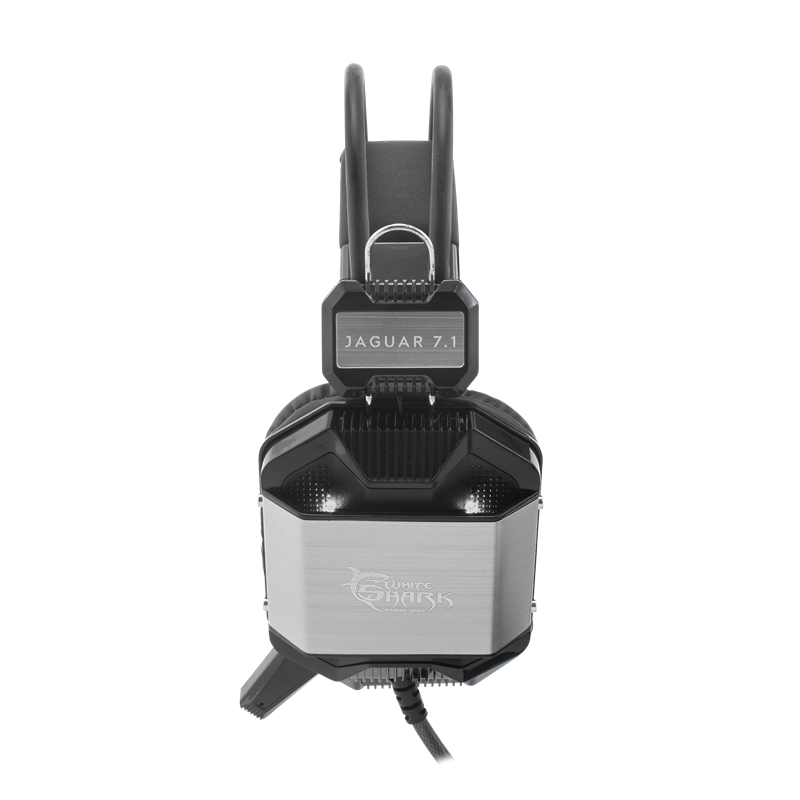 White Shark headset JAGUAR-7.1 / Zwart/Zilver