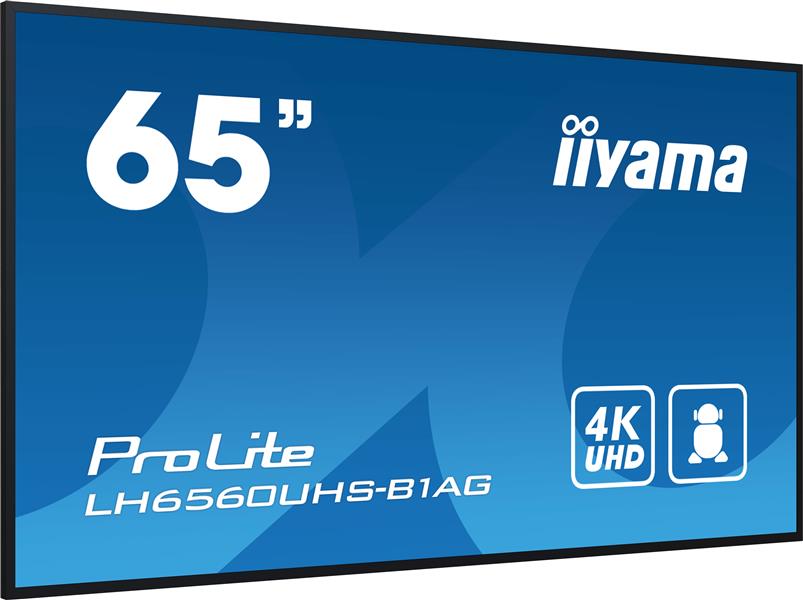 iiyama PROLITE Digitaal A-kaart 165,1 cm (65"") LED Wifi 500 cd/m² 4K Ultra HD Zwart Type processor Android 11 24/7