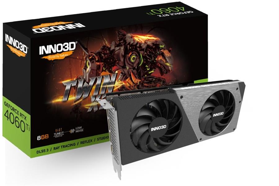 INNO3D GeForce RTX 4060 Ti Twin X2 8GB GDDR6 128-bit 2535 18Gbps 3xDP HDMI