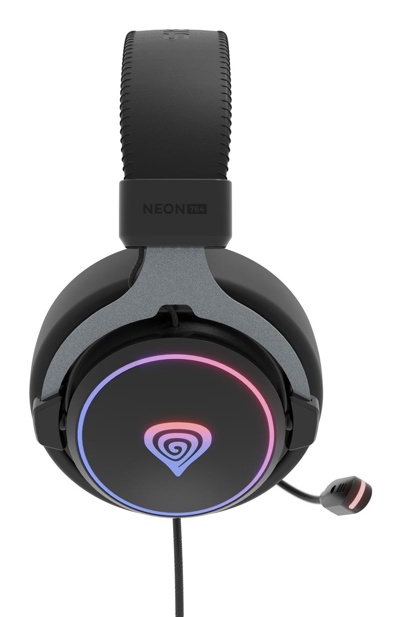 GENESIS Neon 764 Headset Bedraad Hoofdband Gamen USB Type-A Zwart