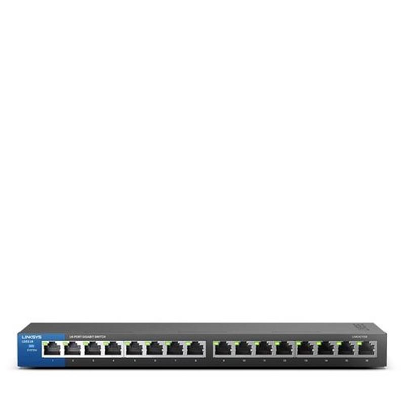 Linksys 16-poorts Gigabit - desktopswitch (LGS116)