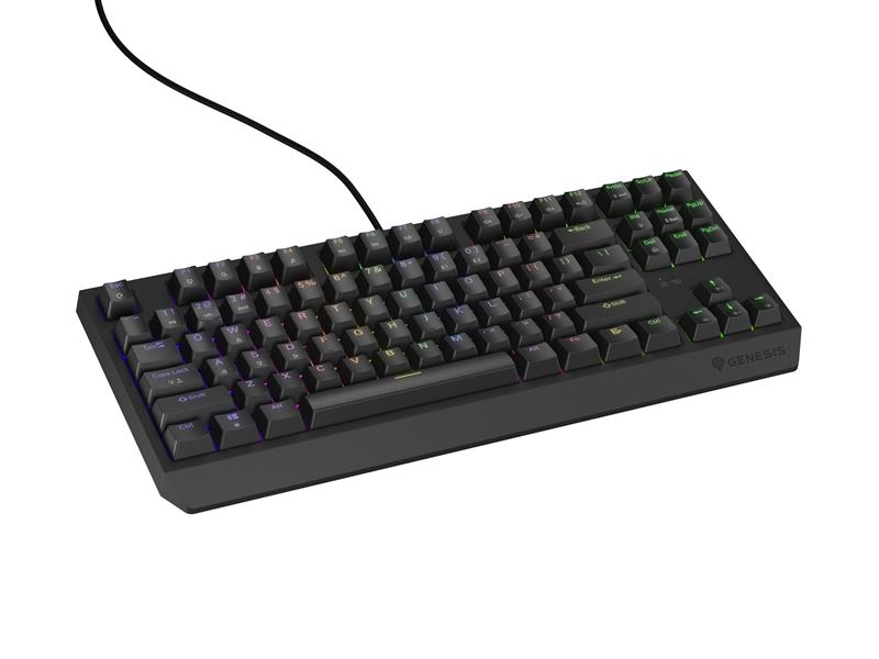 GENESIS Thor 230 TKL toetsenbord Gamen USB + RF Wireless + Bluetooth QWERTY Zwart