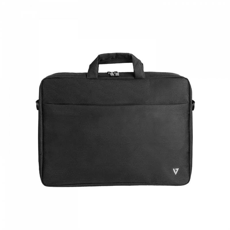 V7 CTK14-BLK notebooktas 35,8 cm (14.1"") Aktetas Zwart