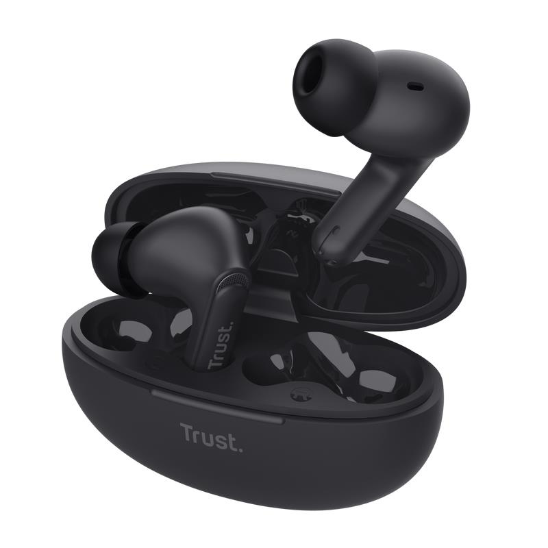 Trust Yavi Headset True Wireless Stereo TWS In-ear Oproepen muziek USB Type-C Bluetooth Zwart