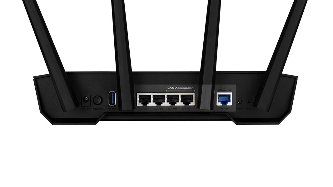 ASUS TUF Gaming AX3000 V2 draadloze router Gigabit Ethernet Dual-band (2.4 GHz / 5 GHz) Zwart, Oranje