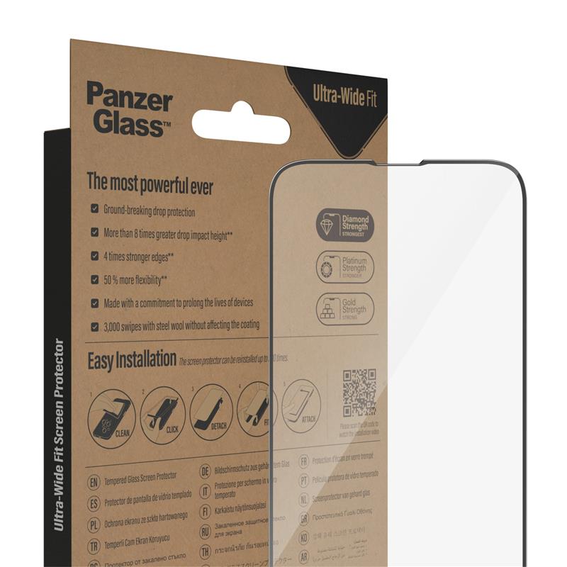 PanzerGlass Ultra-Wide Fit Apple iPhone Doorzichtige schermbeschermer 1 stuk(s)