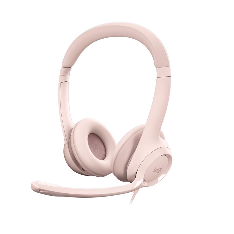 Logitech H390 Headset Bedraad Hoofdband Kantoor/callcenter USB Type-A Roze