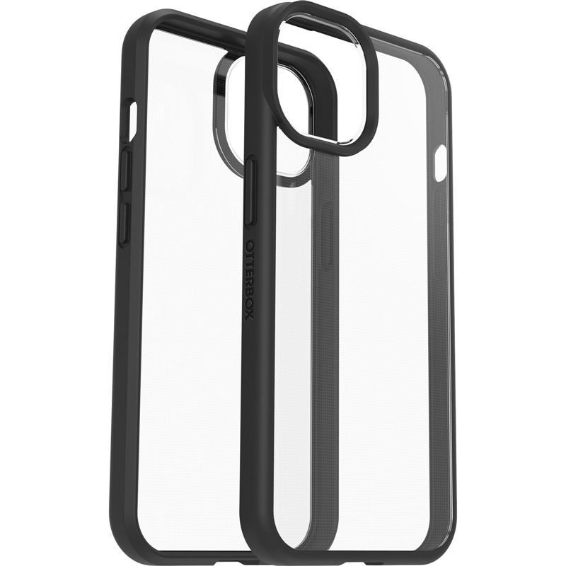 OtterBox React Series voor Apple iPhone 14, transparant/zwart - Geen retailverpakking
