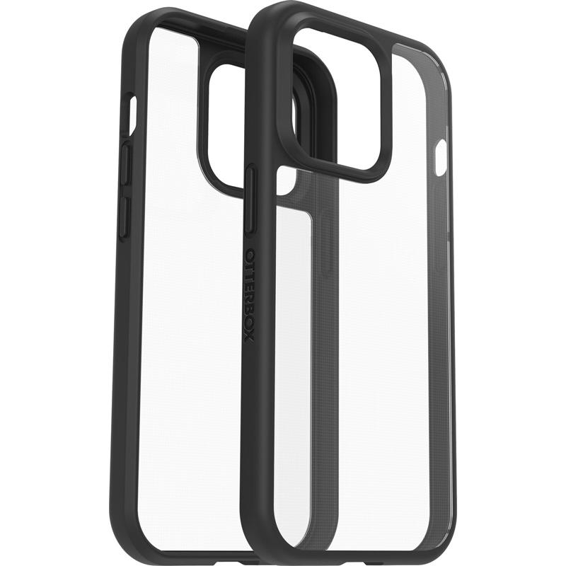 OtterBox React Series voor Apple iPhone 14 Pro, transparant/zwart - Geen retailverpakking