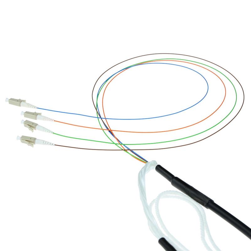 ACT RL2214 Glasvezel kabel 140 m 4x LC OM4 Zwart
